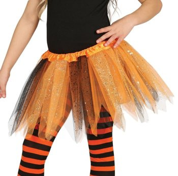 Halka dziecięca TUTU pomarańczowo - czarna