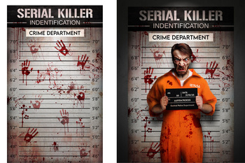 Crime - Plakat "Zbrodniarz" 120x200cm 1 sztuka