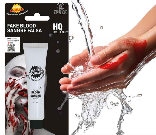 Sztuczna krew w tubce 20ml - łatwo zmywalna