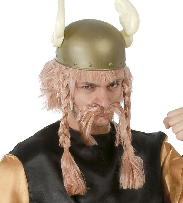 Peruka męska Wiking z brodą