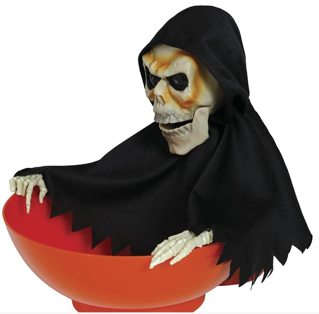 Miska na cukierki ze szkieletorem (interaktywna)