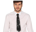 Krawat w cekiny - czarny