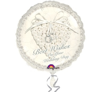Balon Foliowy 18" "Ślub - Wedding Wishes"