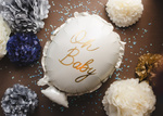 Balon foliowy 19" Baby Shower "Oh Baby" kremowy