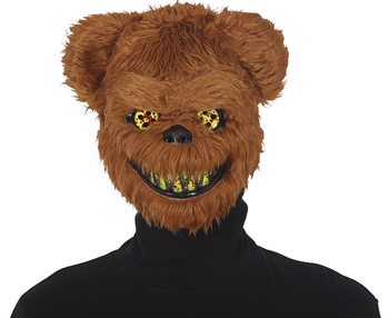 Maska pluszowa NIEDŹWIEDŹ horror