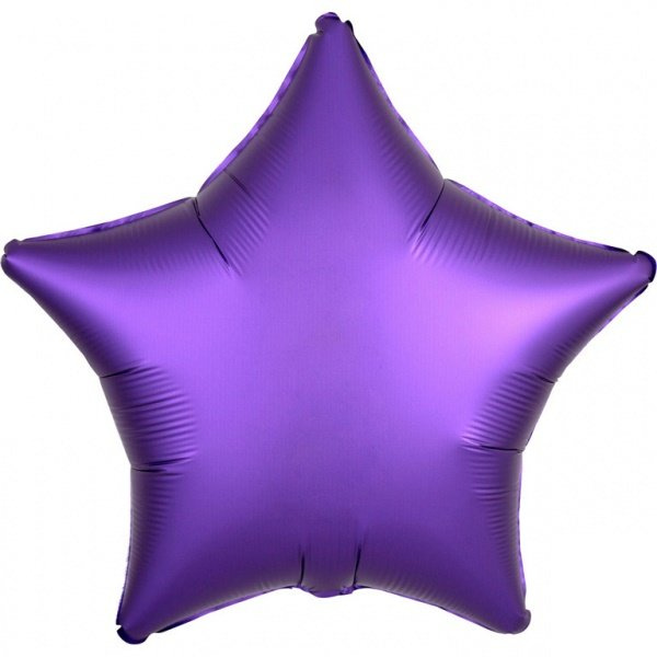 Balon foliowy 19" Gwiazdka Satin - fioletowa