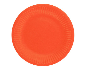 Czerwone jednokolorowe - Talerzyki 18cm 6 sztuk