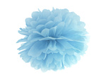 Pompon bibułowy 35cm - niebieski