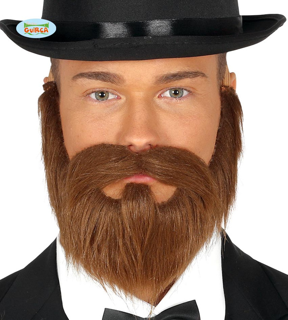 Broda i wąsy "Lord" brązowa