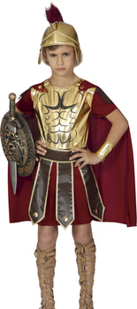 Kostium dziecięcy Centurion czerwono złoty