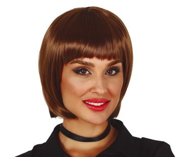 Peruka klasyczna Babe brązowa