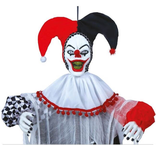 Wiszący klaun 120cm (interaktywny)