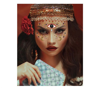 Kryształki do twarzy - naklejki 3D Medium