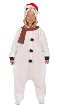 Kostium dziecięcy "Bałwanek" kombinezon kigurumimi