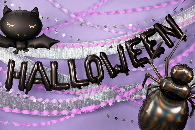 Balony foliowe 16" fraza HALLOWEEN czarne