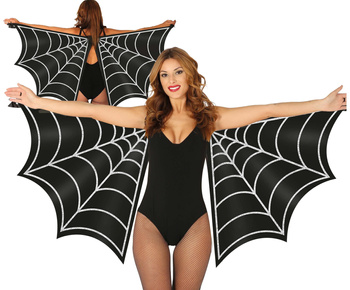 Peleryna pajęczyna, czarna 160x70cm