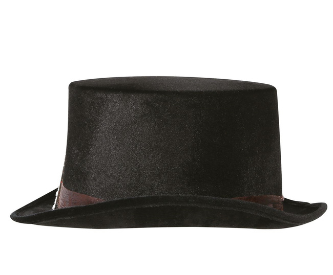 Cylinder czarny z klamrą