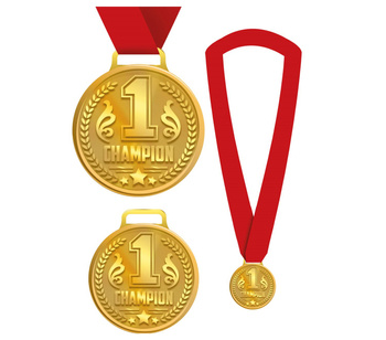 Medal CHAMPION 1 metalowy złoty