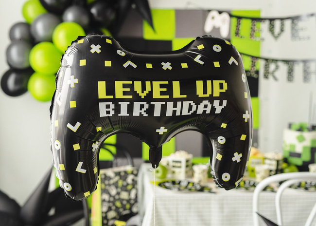 Balon foliowy 24" Gamepad Level Up Birthday