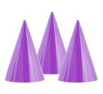 Czapeczka Urodzinowa lawendowa 1 sztuka