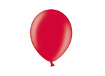 Balony Bel 12" metalik czerwony POPPY RED 10 sztuk
