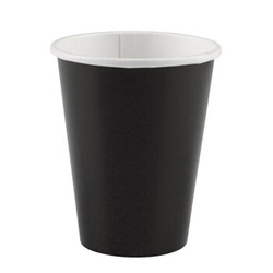 Czarne jednokolorowe - Kubeczki 250ml 8 sztuk
