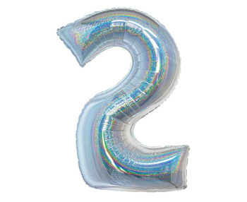 Balon foliowy 30" Holograficzny numer 2