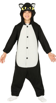Kostium dziecięcy "Kot" czarny kombinezon