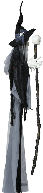 Wiszący Szkielet czarownicy 180cm (interaktywny)