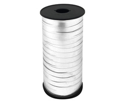 Wstążka ozdobna 5mm x 92m metaliczna srebrna