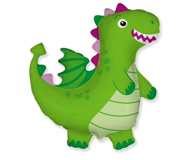 Balon foliowy 36" Smok zielony