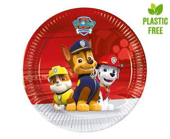 Paw Patrol do akcji - Talerzyki papierowe 20cm 8 sztuk