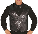 Kamizelka w cekiny - czarna