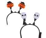 Opaska halloweenowa "Dynia/Czacha" latarnia LED