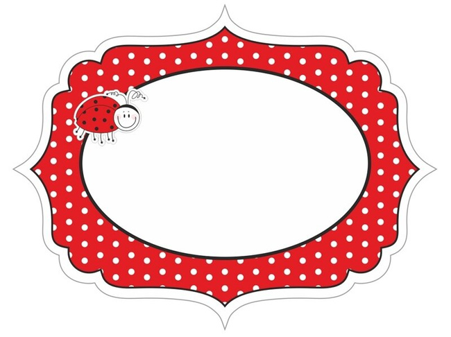 Biedronki - Etykieta Candy Bar 6 sztuk