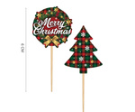 Choinka - Topper na wypieki 12 sztuk