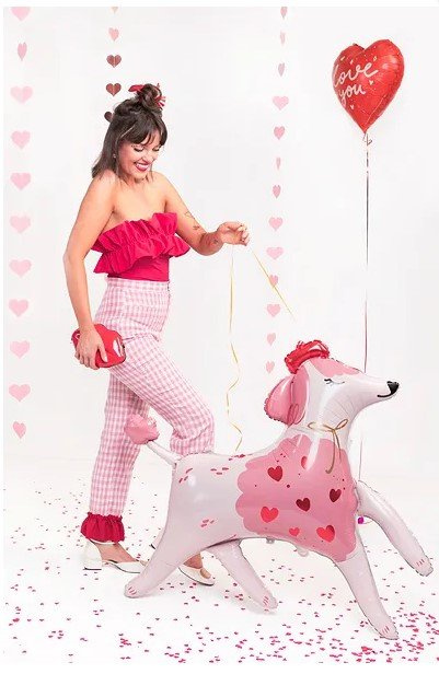 Balon foliowy 40" Piesek Pudel francuski