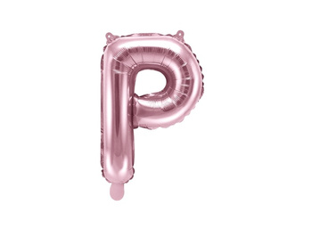 Balon foliowy 14" pudrowy róż Litera P