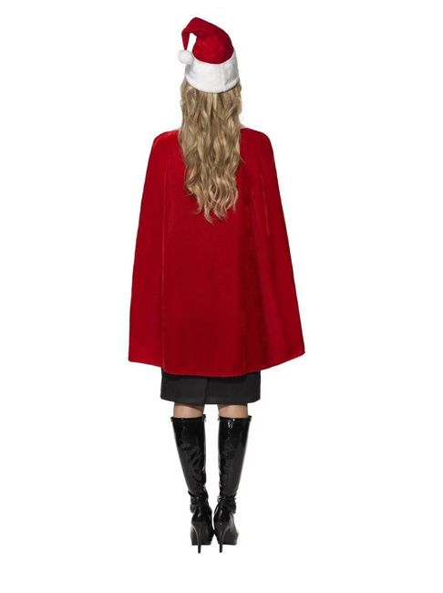 Peleryna Pani Mikołajowej z czapką