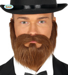 Broda i wąsy "Lord" brązowa