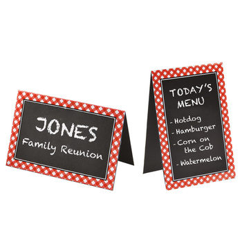 Kratka czerwona - Kredowe tabliczki 10x15cm 8 sztuk