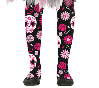 Rajstopy dziecięce Czaszki kolorowe Catrina 3-6l