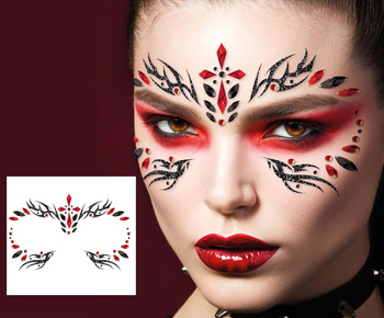 Kryształki do twarzy - naklejki 3D Gotyk