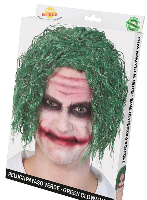 Peruka męska "Szaleniec" zielona