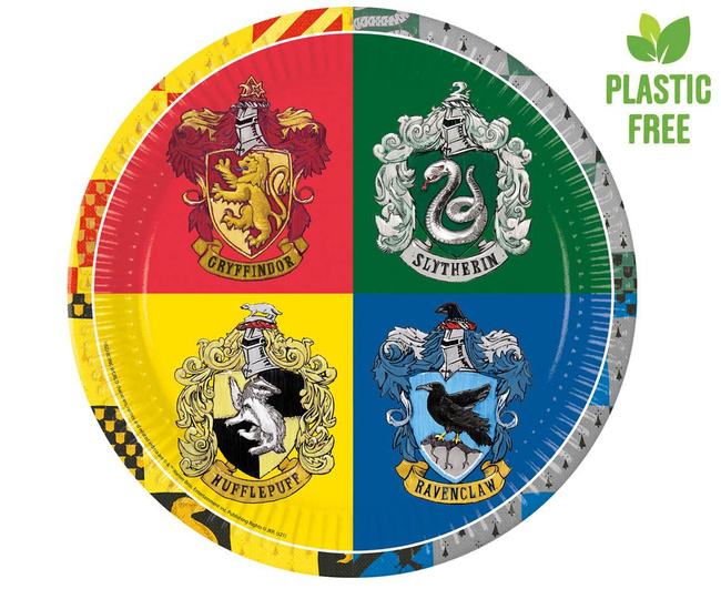 Harry Potter Hogwarts Houses - Talerze 23cm 8 sztuk