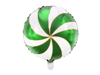 Balon foliowy 18" Cukierek Candy twist zielony