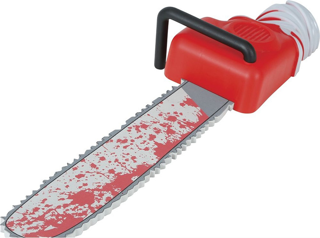 Piła elektryczna z krwią