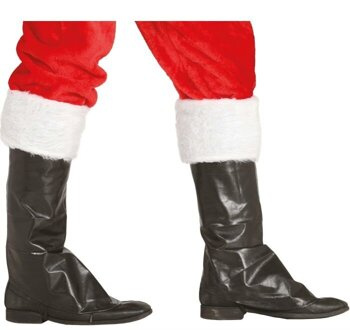 Akcesoria Świętego Mikołaja - nakładki buty z futrem S
