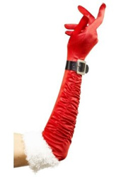 Rękawiczki długie "Mikołajka"