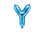 Balon foliowy 14" błękitny Litera Y